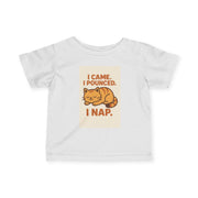 Cute Cat Infants Tee, Baby Cat Lovers Shirt, Toddler Nap Tee, Funny Infant T-Shirt, Gift for New Parents